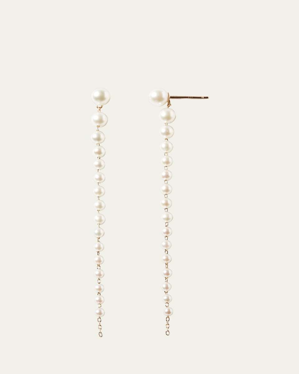 Graduated Akoya Pearl Drop Earrings